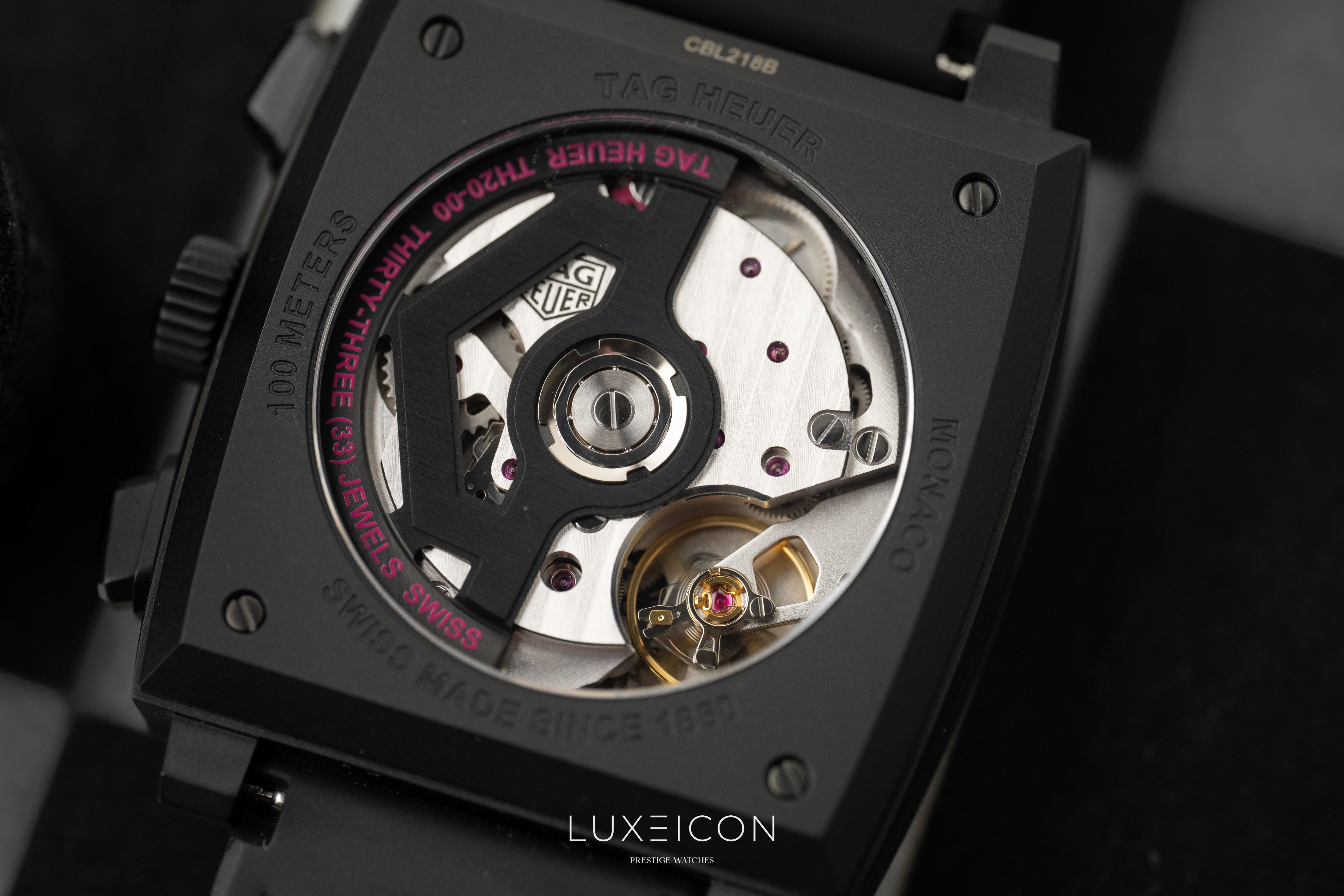 TAG Heuer Monaco Chronograph DLC Pink Dial Titanium Automatic