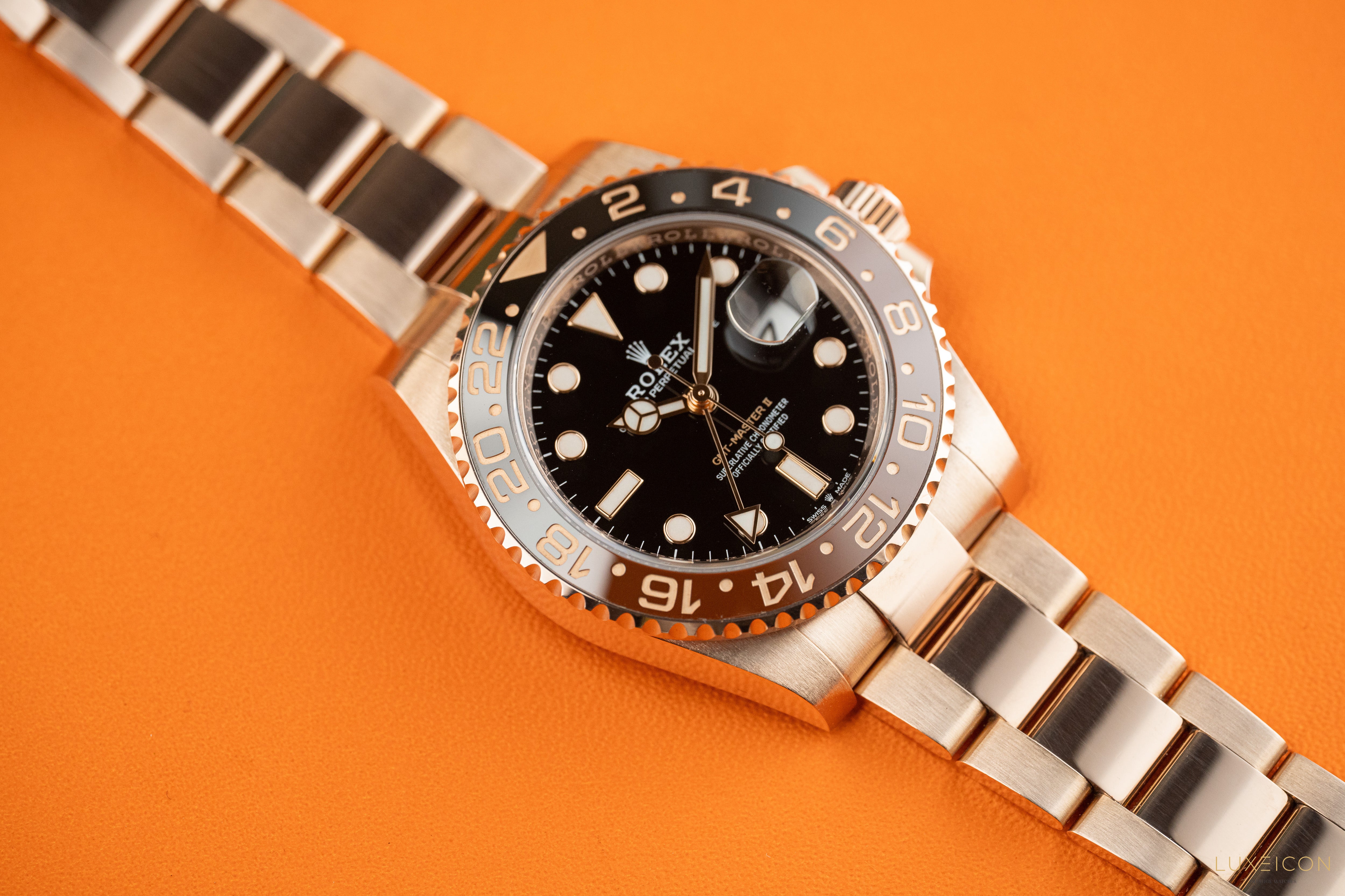 Rolex GMT-Master II Rootbeer Rose Gold 126715CHNR 18K 40mm 2021