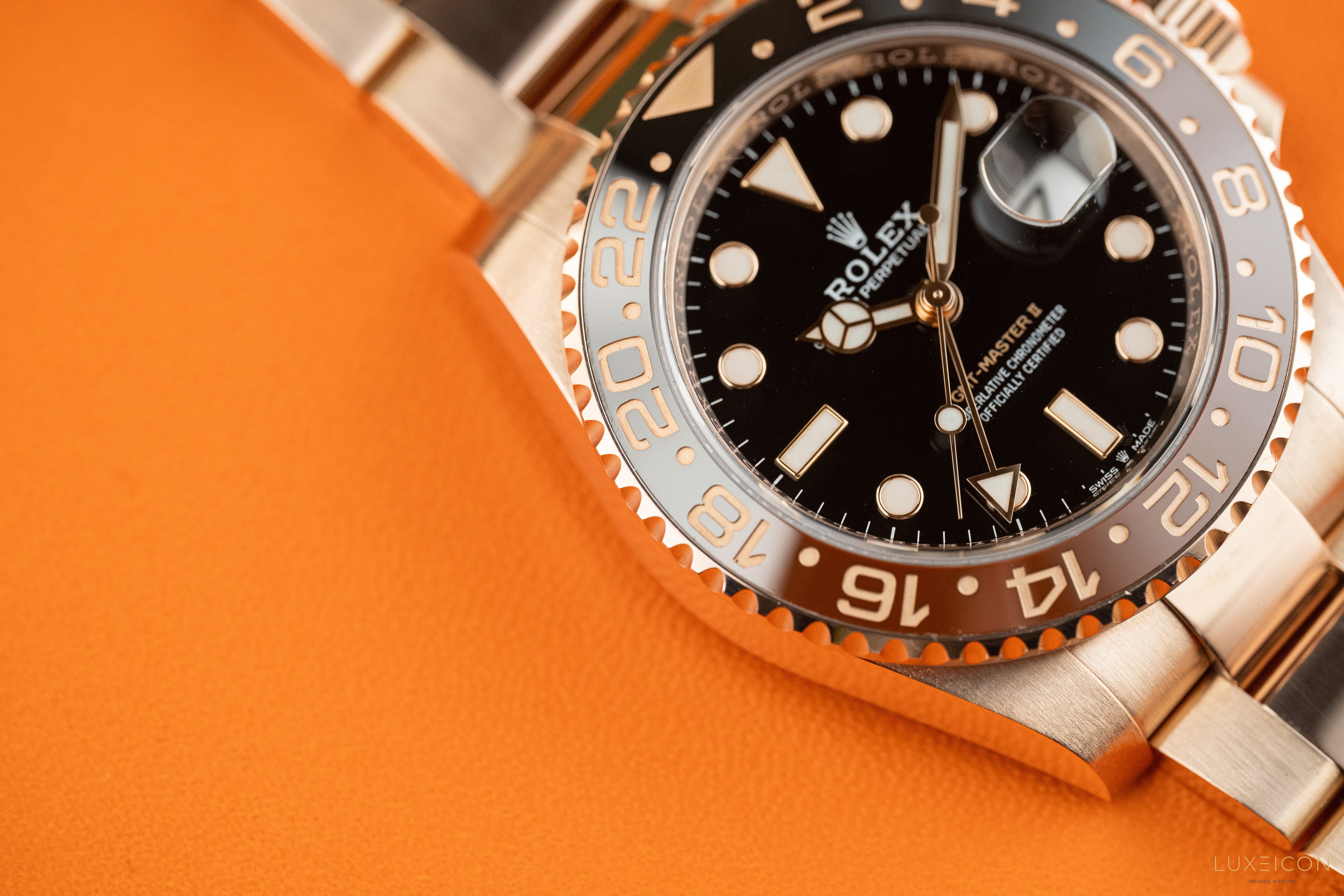 Rolex GMT-Master II Rootbeer Rose Gold 126715CHNR 18K 40mm 2021