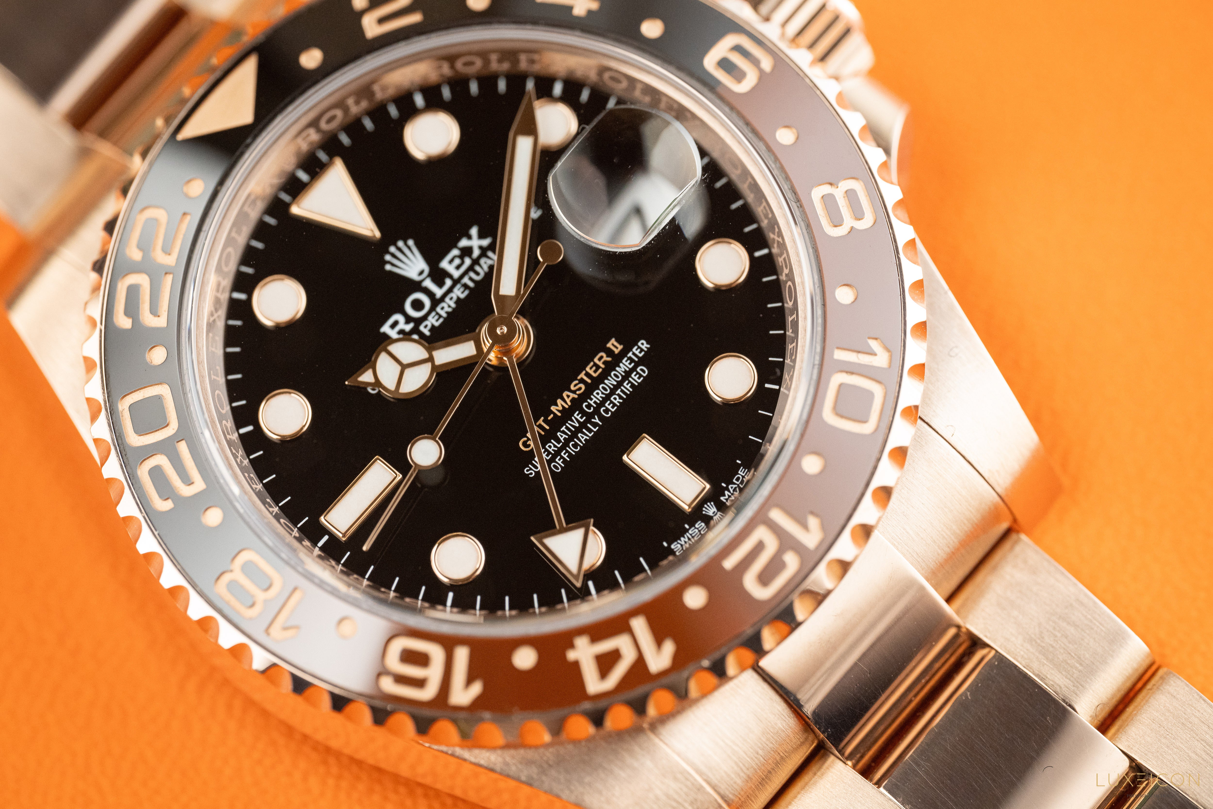 Rolex GMT-Master II Rootbeer Rose Gold 126715CHNR 18K 40mm 2021