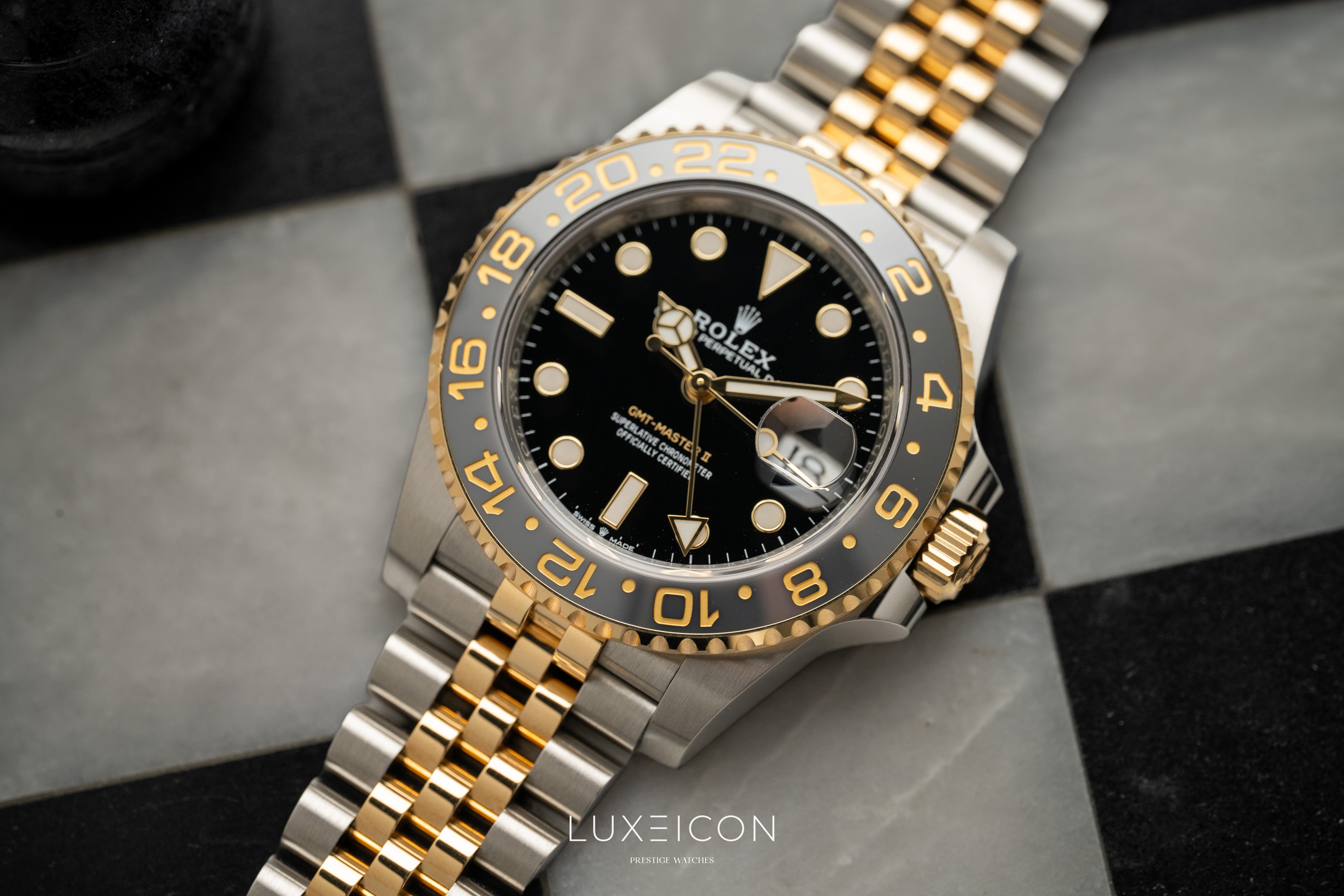 Rolex GMT-Master II Zombie Bumblebee 126713GRNR Two Tone Jubilee 2026