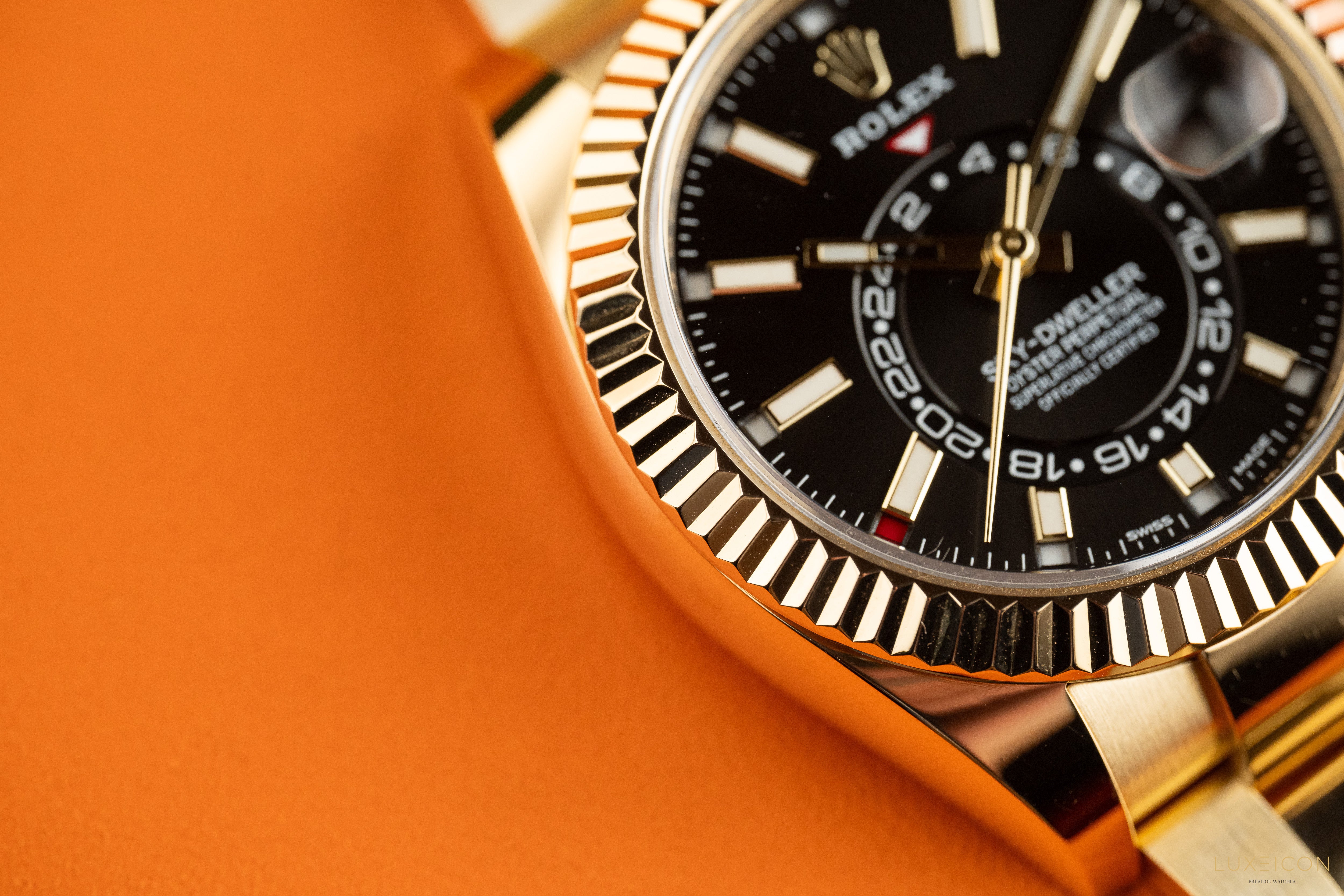 Rolex Sky-Dweller 326938 Black Index Dial Yellow Gold 42mm 2021
