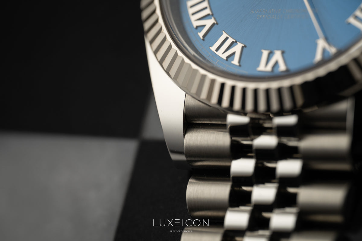 Rolex Datejust 41 126334 Blue Azzurro Roman White Gold Fluted Bezel Jubilee 2026