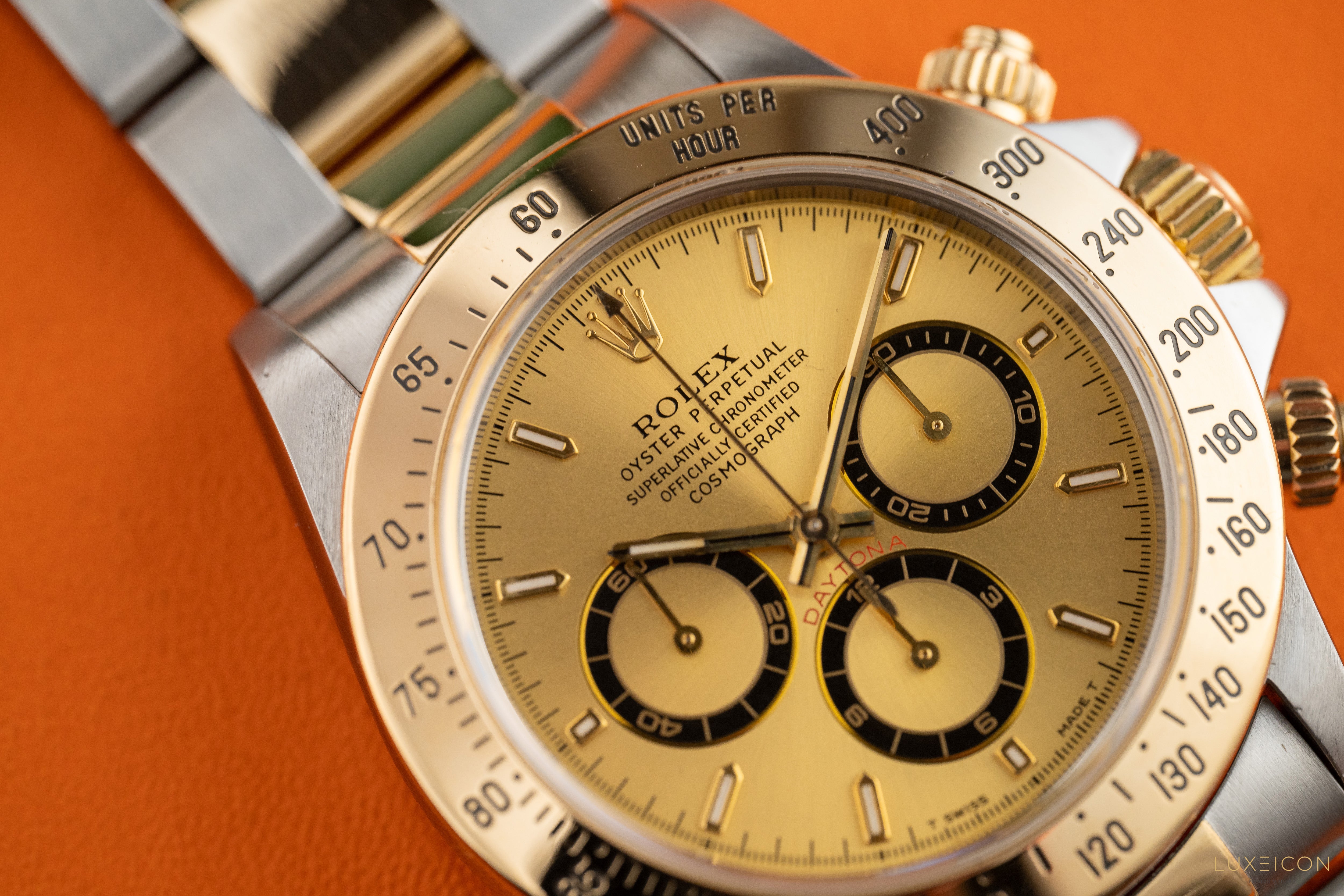 Rolex Daytona Cosmograph Daytona Zenith 16523 T serial champagne dial 1996