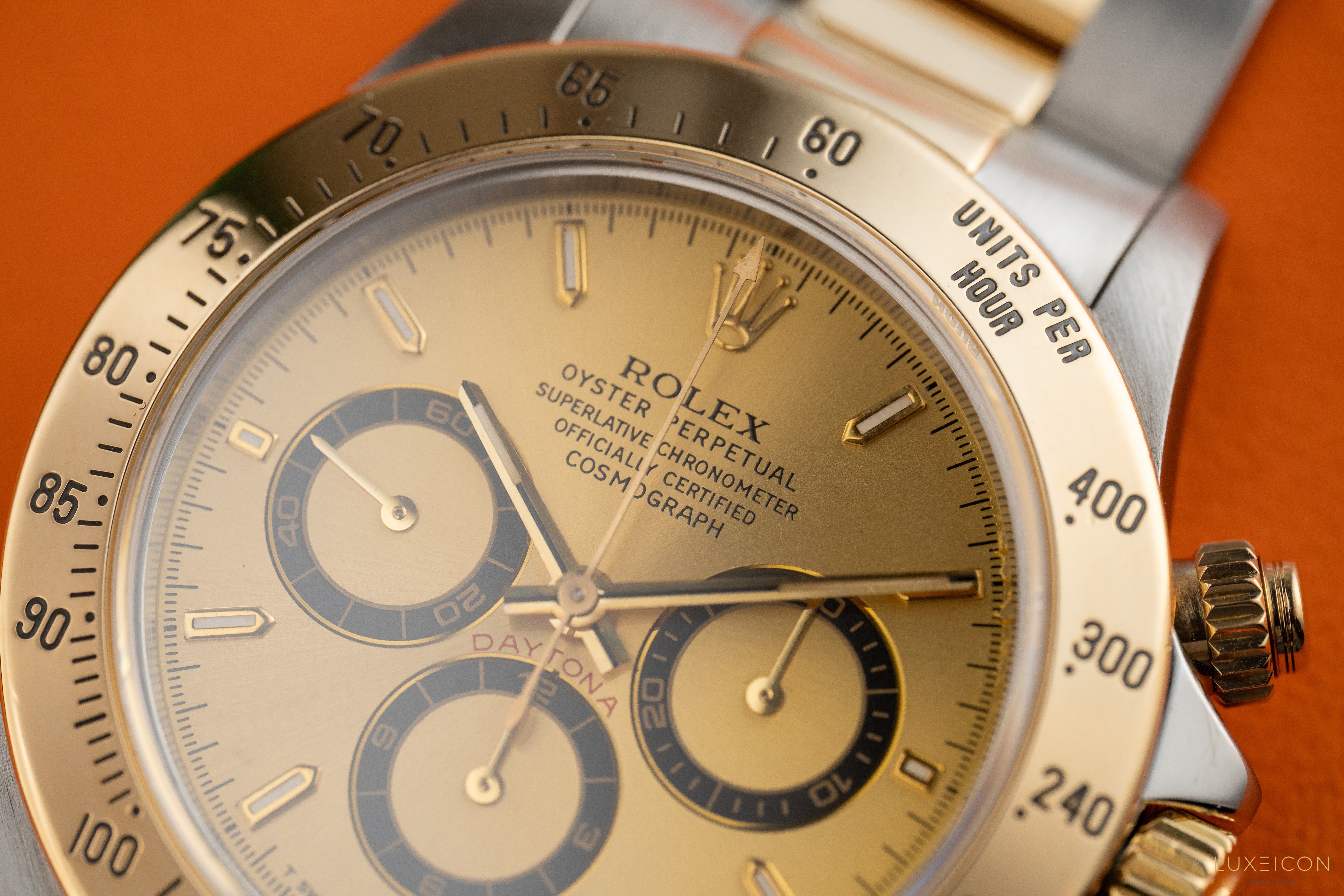 Rolex Daytona Cosmograph Daytona Zenith 16523 T serial champagne dial 1996